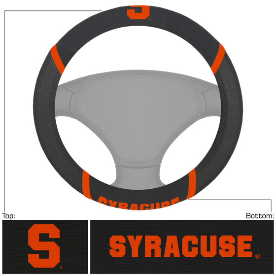 Syracuse Orange Steering Wheel Cover Mesh/Stitched Special Order