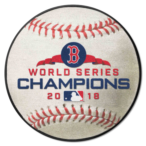 Boston Red Sox 2018 World Series Champions Baseball Rug - 27in. Diameter