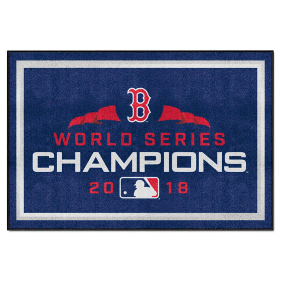 Boston Red Sox 2018 World Series Champions 5ft. x 8 ft. Plush Area Rug