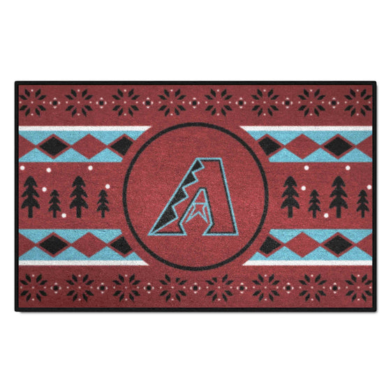 Arizona Diamondbacks Holiday Sweater Starter Mat Accent Rug - 19in. x 30in.