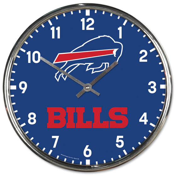 Buffalo Bills Round Chrome Wall Clock (CDG)