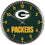 Green Bay Packers Round Chrome Wall Clock (CDG)