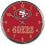 San Francisco 49ers Round Chrome Wall Clock (CDG)