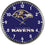 Baltimore Ravens Round Chrome Wall Clock (CDG)