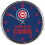 Chicago Cubs Round Chrome Wall Clock (CDG)