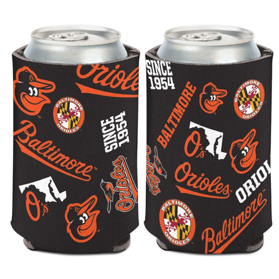 Baltimore Orioles scatter Can Cooler 12 oz.