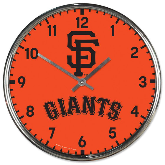 San Francisco Giants Round Chrome Wall Clock (CDG)