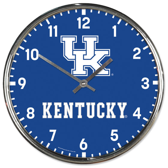 Kentucky Wildcats Round Chrome Wall Clock (CDG)