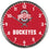 Ohio State Buckeyes Round Chrome Wall Clock (CDG)