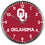 Oklahoma Sooners Round Chrome Wall Clock (CDG)