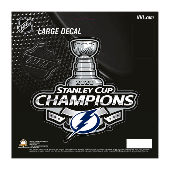 Tampa Bay Lightning Large Decal Sticker, 2020 NHL Stanley Cup Champions