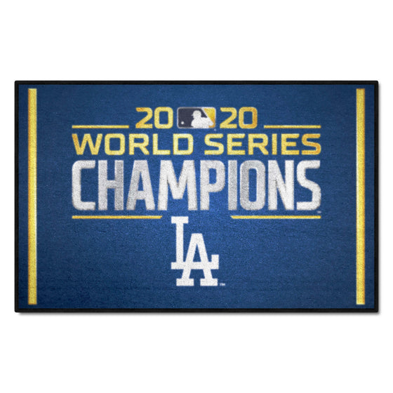 Los Angeles Dodgers 2020 MLB World Series Champions Starter Mat Accent Rug - 19in. x 30in.