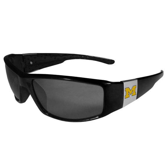 Michigan Wolverines Chrome Wrap Sunglasses