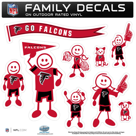 Atlanta Falcons Family Decal Set Large