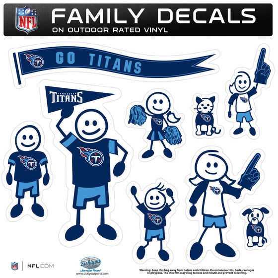 Tennessee Titans Family Decal Set Large