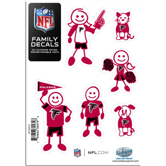 Atlanta Falcons Family Decal Set Small