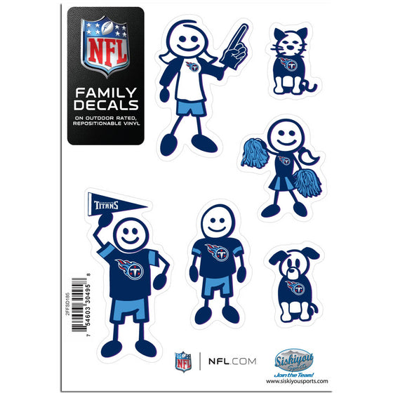 Tennessee Titans Family Decal Set Small