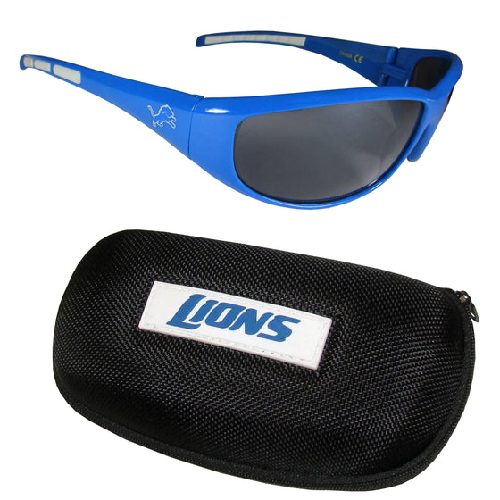 Detroit Lions Wrap Sunglass and Case Set