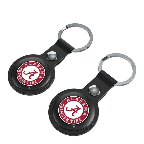 Alabama Crimson Tide Insignia Black Airtag Holder 2-Pack-2