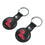 Mississippi Ole Miss Rebels Insignia Black Airtag Holder 2-Pack-2