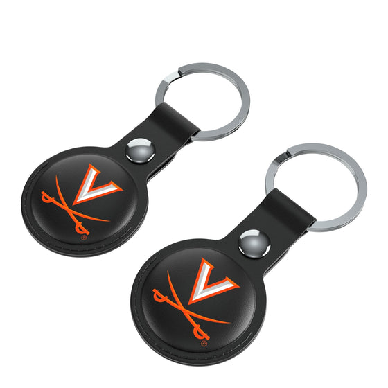 Virginia Cavaliers Insignia Black Airtag Holder 2-Pack-2