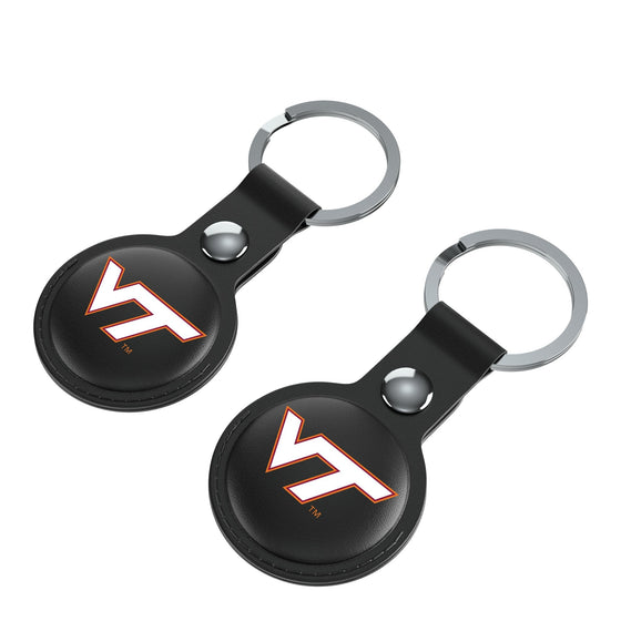 Virginia Tech Hokies Insignia Black Airtag Holder 2-Pack-2