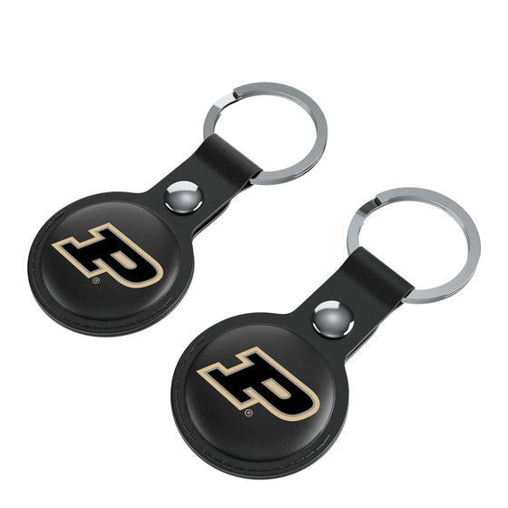 Purdue Boilermakers Insignia Black Airtag Holder 2-Pack-2