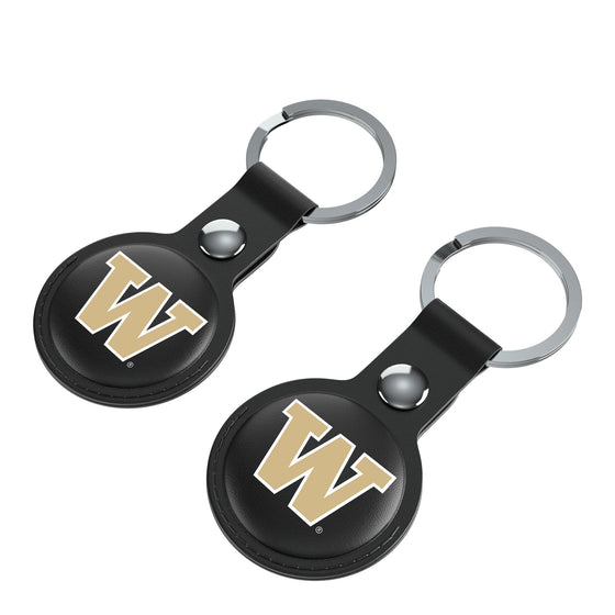 Washington Huskies Insignia Black Airtag Holder 2-Pack-2