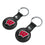 Wisconsin Badgers Insignia Black Airtag Holder 2-Pack-2