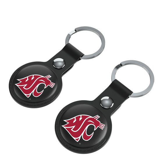 Washington State Cougars Insignia Black Airtag Holder 2-Pack-2