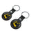 Pittsburgh Steelers 1961 Historic Collection Insignia Black Airtag Holder 2-Pack-2