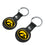 Iowa Hawkeyes Insignia Black Airtag Holder 2-Pack-2