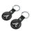 Atlanta Braves Insignia Black Airtag Holder 2-Pack-2