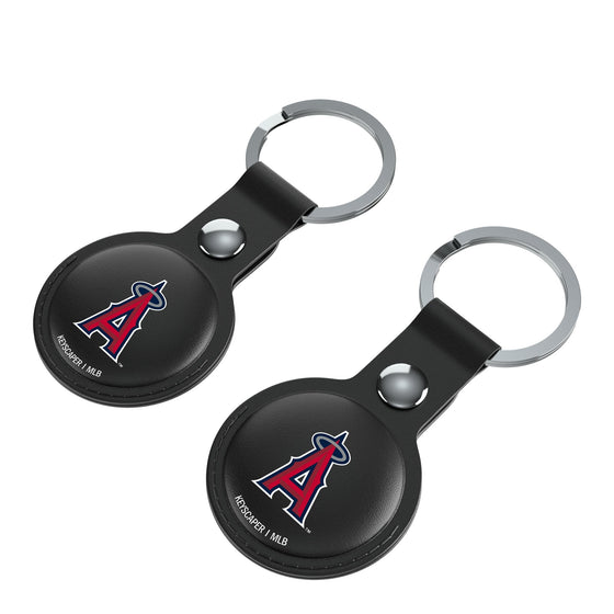 Los Angeles Angels Insignia Black Airtag Holder 2-Pack-2