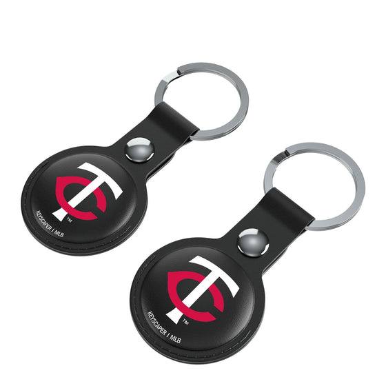 Minnesota Twins Insignia Black Airtag Holder 2-Pack-2