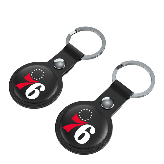 Philadelphia 76ers Insignia Black Airtag Holder 2-Pack-2