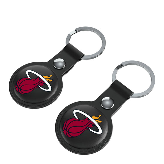 Miami Heat Insignia Black Airtag Holder 2-Pack-2