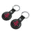 Houston Rockets Insignia Black Airtag Holder 2-Pack-2