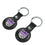 Sacramento Kings Insignia Black Airtag Holder 2-Pack-2