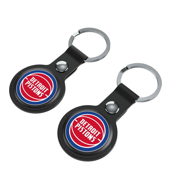 Detroit Pistons Insignia Black Airtag Holder 2-Pack-2