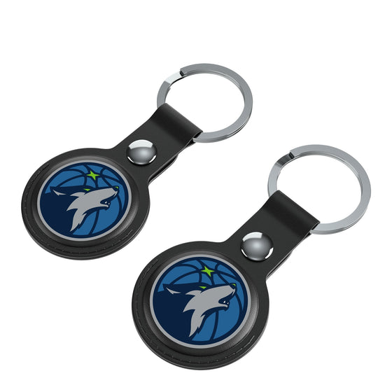 Minnesota Timberwolves Insignia Black Airtag Holder 2-Pack-2