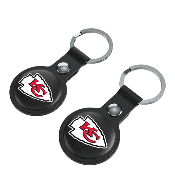 Kansas City Chiefs Insignia Black Airtag Holder 2-Pack-2