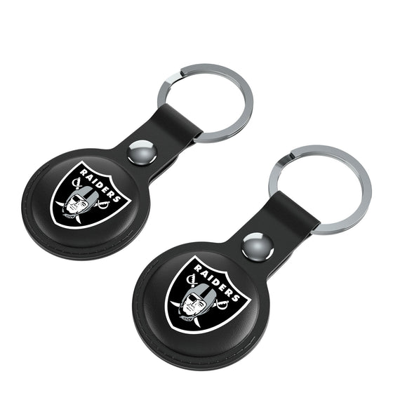 Las Vegas Raiders Insignia Black Airtag Holder 2-Pack-2