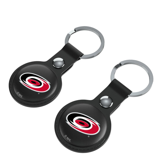 Carolina Hurricanes Insignia Black Airtag Holder 2-Pack-2