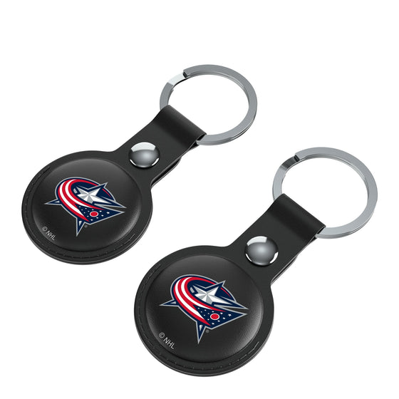 Columbus Blue Jackets Insignia Black Airtag Holder 2-Pack-2