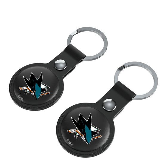 San Jose Sharks Insignia Black Airtag Holder 2-Pack-2