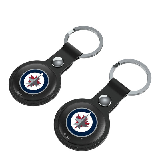 Winnipeg Jets Insignia Black Airtag Holder 2-Pack-2