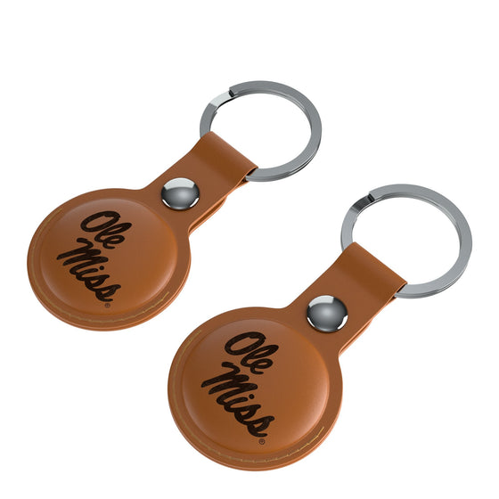 Mississippi Ole Miss Rebels Burn Brown Airtag Holder 2-Pack-2