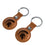 Michigan State Spartans Burn Brown Airtag Holder 2-Pack-2