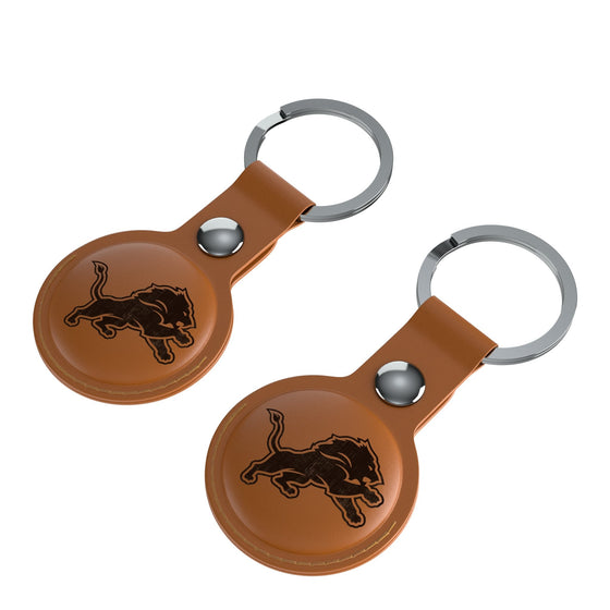 Detroit Lions Burn Brown Airtag Holder 2-Pack-2